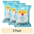 thumbnail image 1 of (3 pack) Burt's Bees Micellar Water Makeup Removing Wipes, Coconut and Lotus, 30 Count, 1 of 13