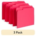 thumbnail image 1 of (3 pack) Business Source, BSN65776, Color-coding Top-tab File Folders, 100 / Box, Red, 1 of 3