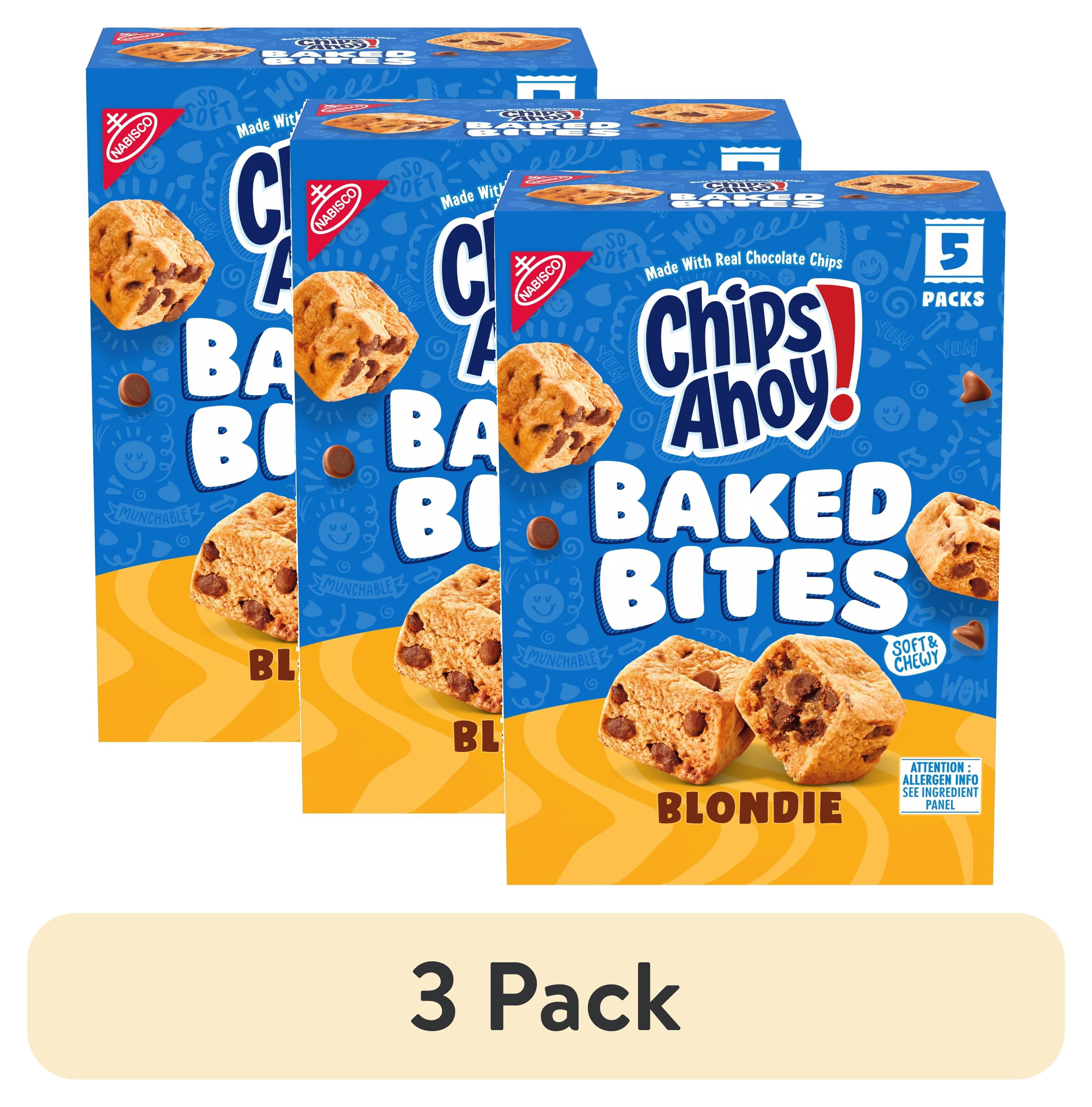 (3 pack) CHIPS AHOY! Baked Bites, Blondie, 5 - 1.5 oz Snack Packs (5 Bites per Pack)