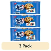 (3 pack) CHIPS AHOY! Candy Blasts Chocolate Chip Cookies, 12.4 oz