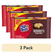 (3 pack) CHIPS AHOY! Chewy Hershey's Fudge Filled Soft Cookies, Family Size, 14.85 oz