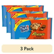 (3 pack) CHIPS AHOY! Cookies with Reese’s Peanut Butter Cups, Family Size, 14.25 oz