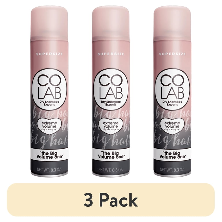 3 pack) COLAB Dry Shampoo Extreme Volume Supersize - Bergamot and