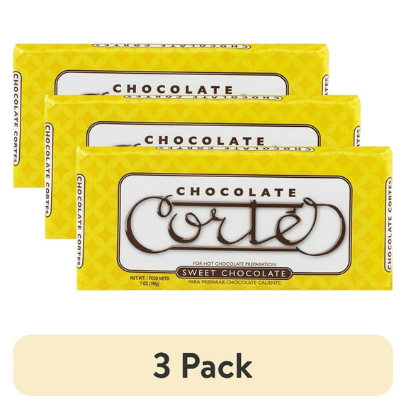 (3 pack) CORTES Sweet Chocolate 7 Oz