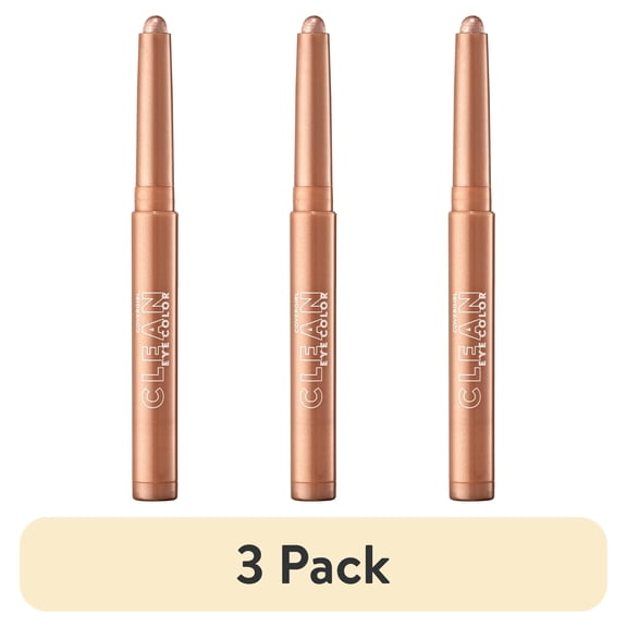 (3 pack) COVERGIRL Clean Eye Color Sticks, 312 Gold Dusk, 0.05 oz