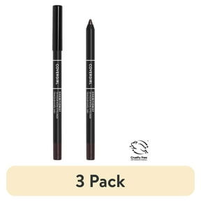 (3 pack) COVERGIRL Exhibitionist 24-Hour Kohl Eyeliner, 300 Rich Brown, 0.04 oz, Long Lasting Eyeliner, Gel Eyeliner Pencil, Glides On, Waterproof Eyeliner