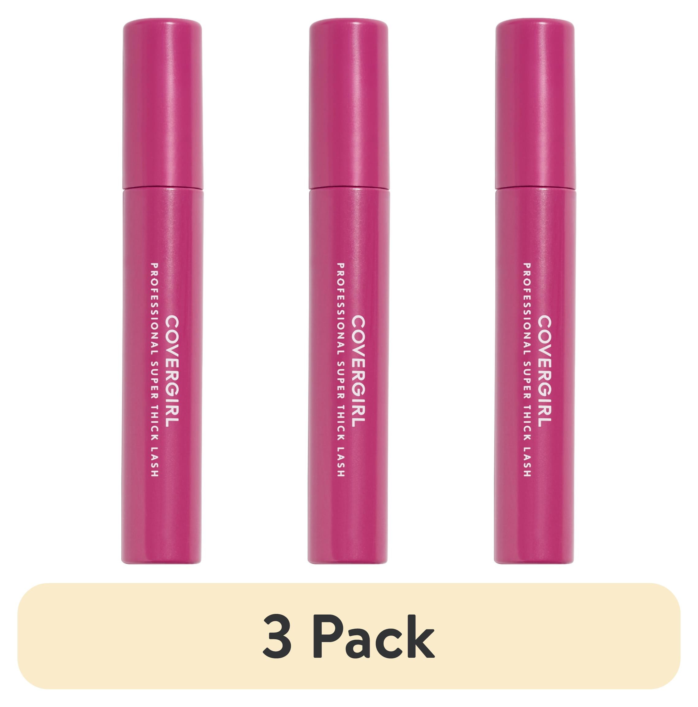 (3 pack) COVERGIRL Professional Super Thick Lash Mascara, 210 Black Brown, 0.3 oz