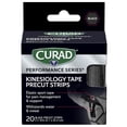 thumbnail image 1 of (3 pack) CURAD Kinesiology Tape, Performance Series, Pain Management, Sweat & Water-Resistant, Compression Support, 2 x 10 inches, 20 Strips, 1 of 10