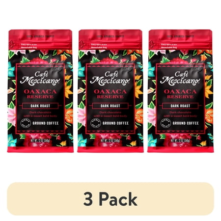 (3 pack) Café Mexicano Oaxaca Reserve Dark Roast 12oz
