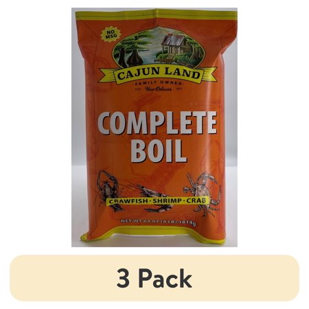 (3 pack) Cajun Land Complete Boil, Spices & Seasoning, 64 oz