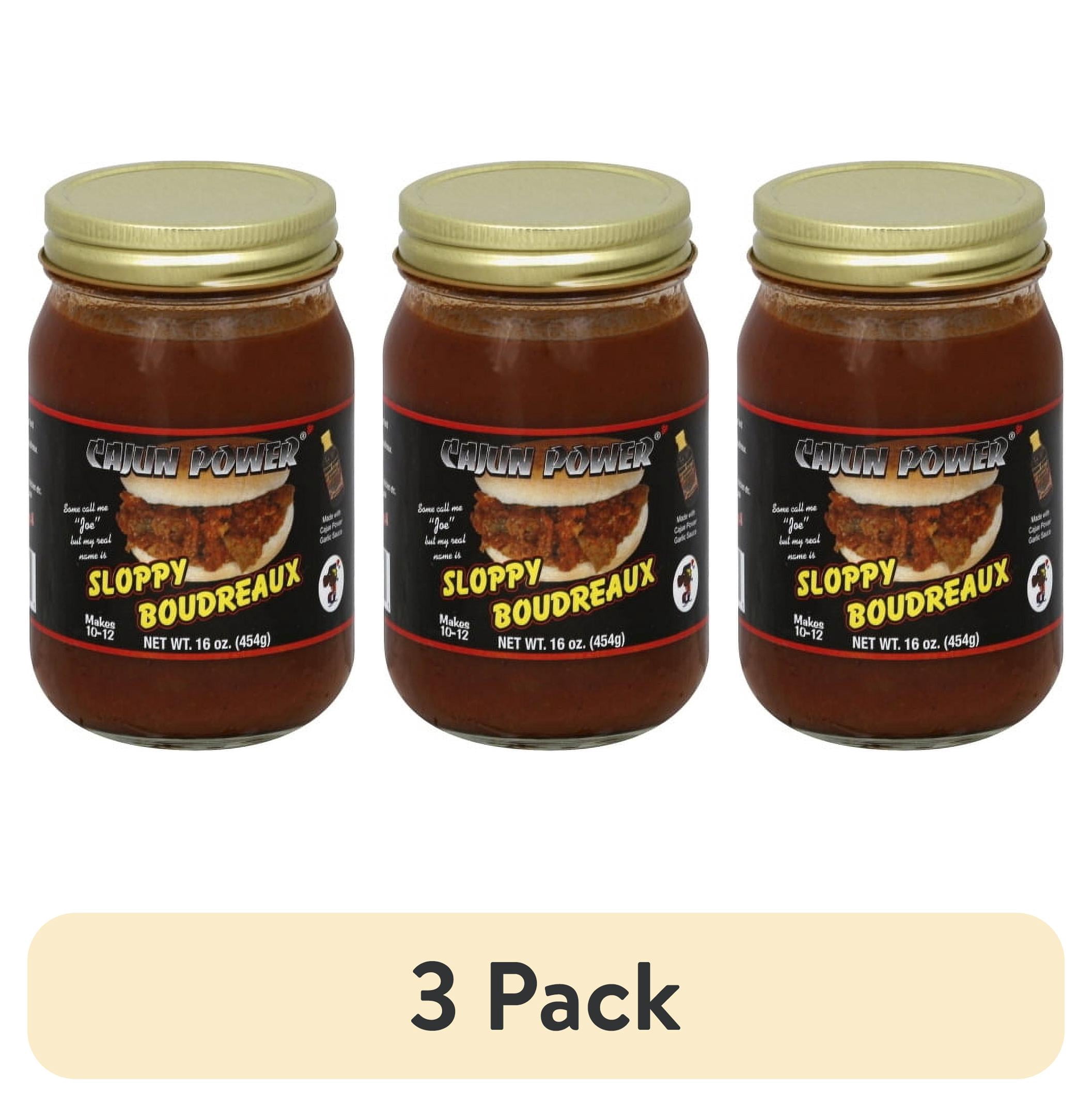 (3 pack) Cajun Power Sloppy Boudreaux Sauce, 16 oz