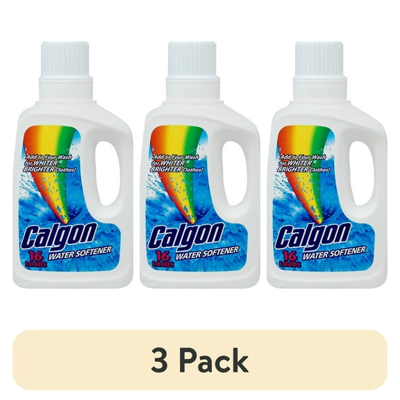 (3 pack) Calgon Water Softener Laundry Detergent Booster, 32 oz