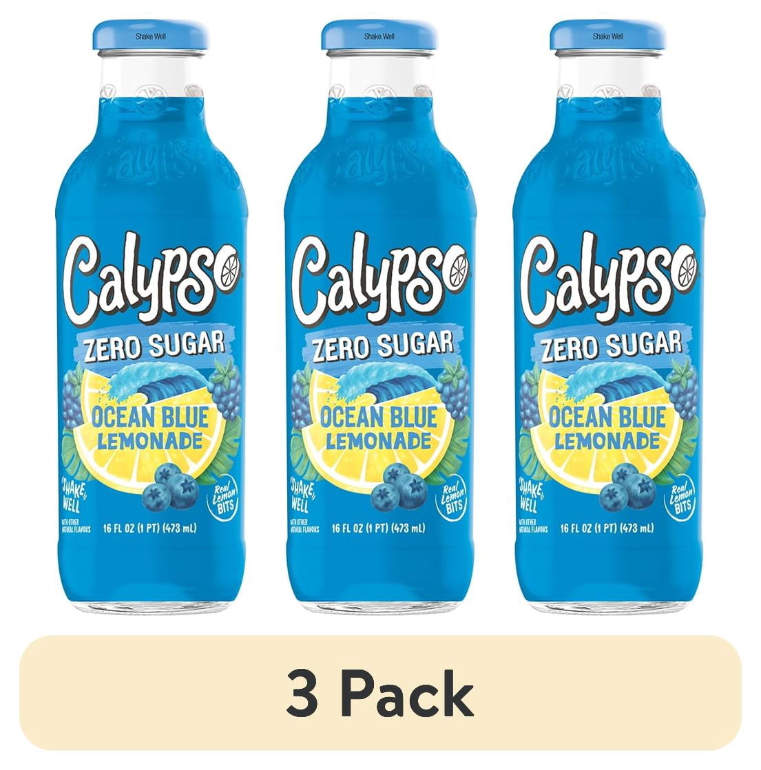 (3 pack) Calypso Ocean Blue Zero Sugar Lemonade 16FlOz - Walmart.com