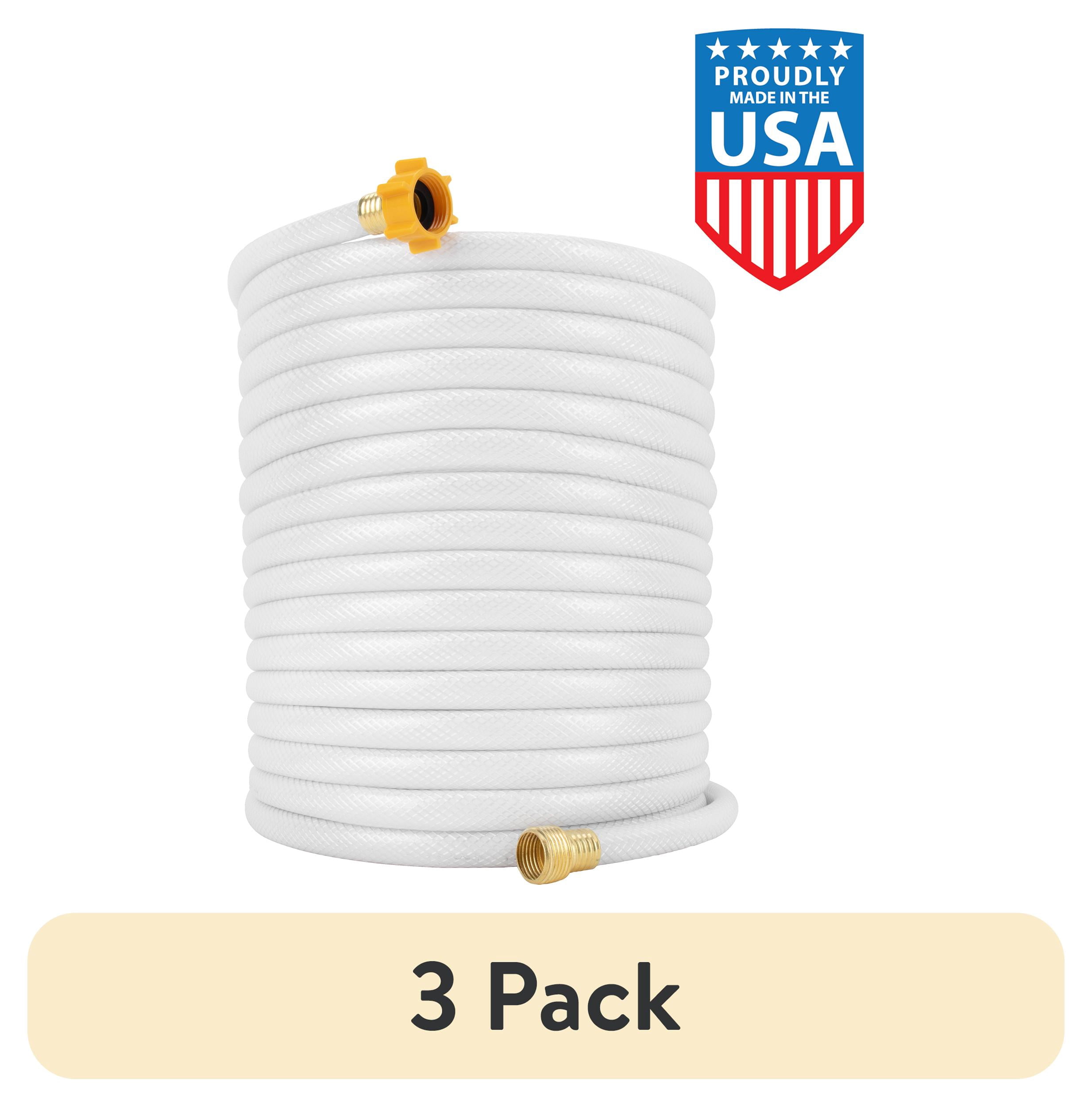 (3 pack) Camco TastePURE 75-Foot RV Drinking Water Hose, PVC (22803)