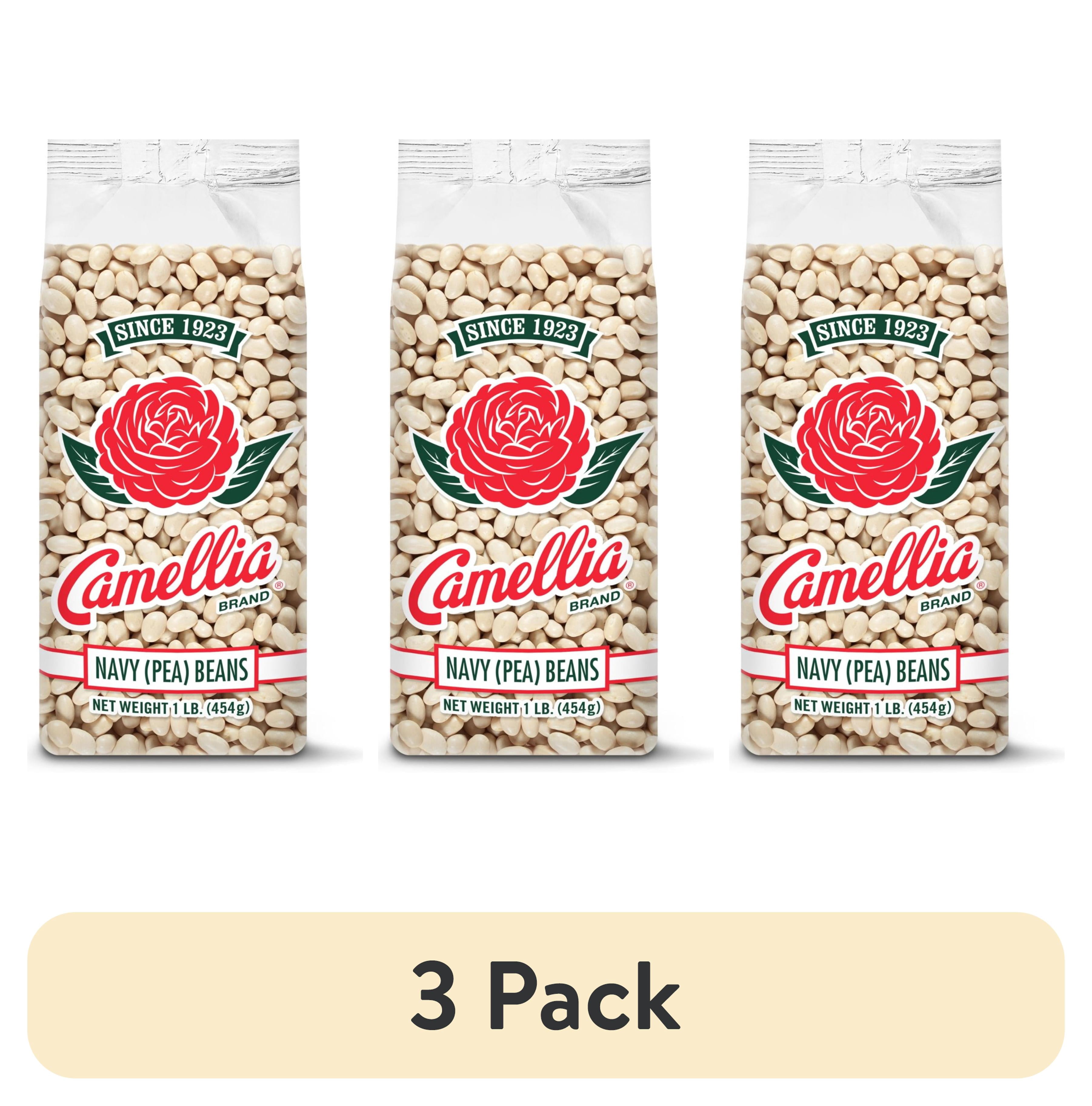(3 pack) Camellia Brand Navy Pea Beans 1 lb