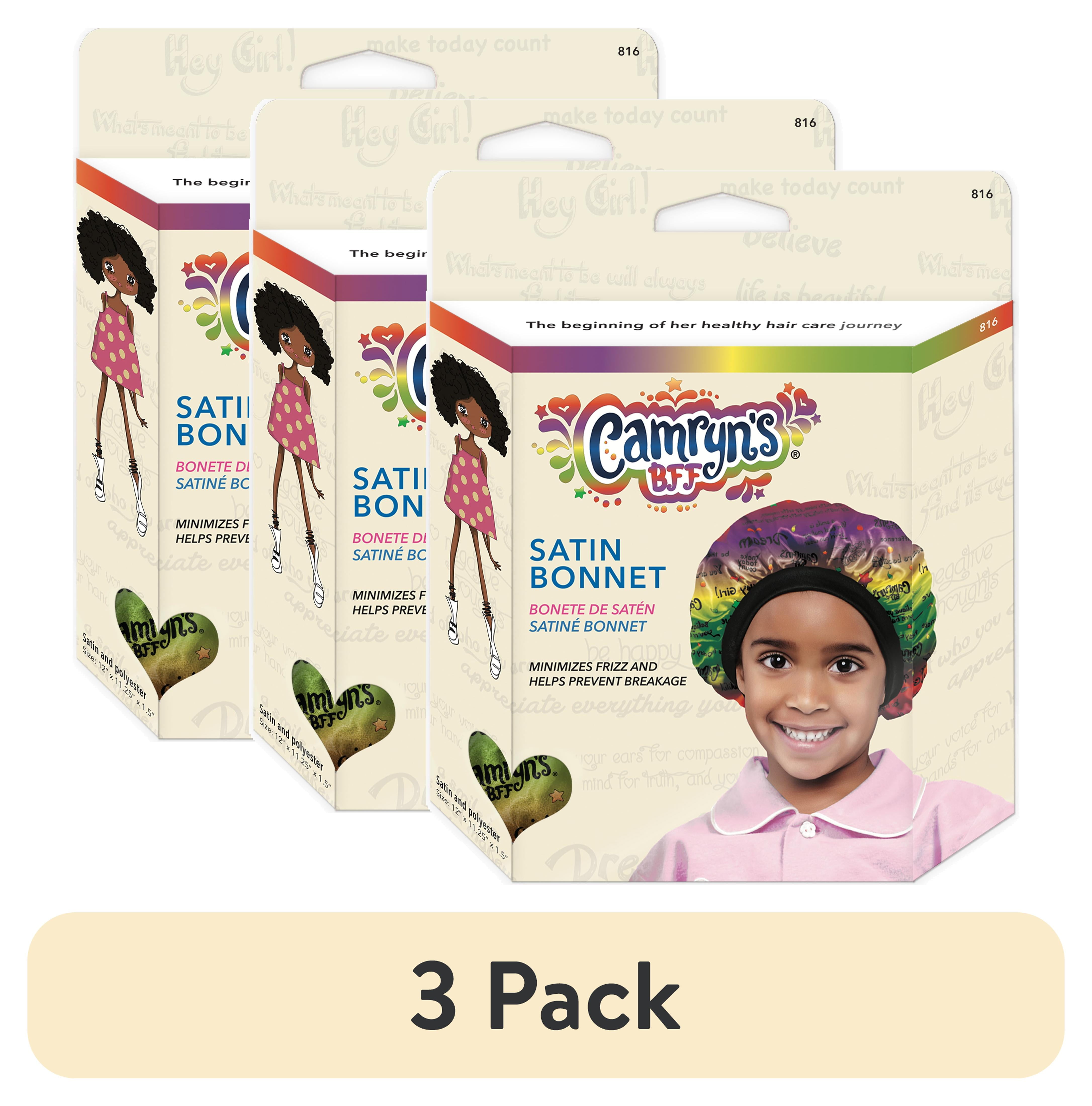 (3 pack) Camryn's BFF Satin Bonnet, Assort