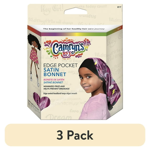 (3 pack) Camryn's BFF Satin Pocket Bonnet