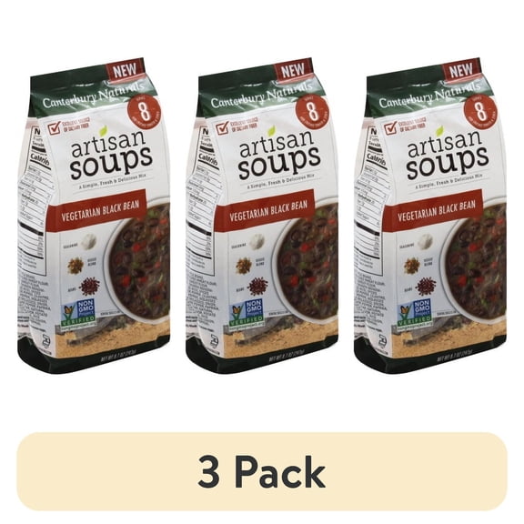(3 pack) Canterbury Naturals Vegetarian Black Bean Soup - Pack of 1