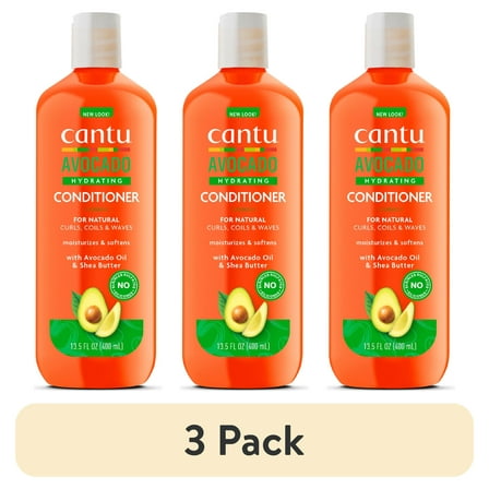 (3 pack) Cantu Avocado Sulfate Free Conditioner, 13.5 oz