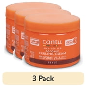 3 pack Cantu Coconut Curling Cream with Shea Butter, 12 oz