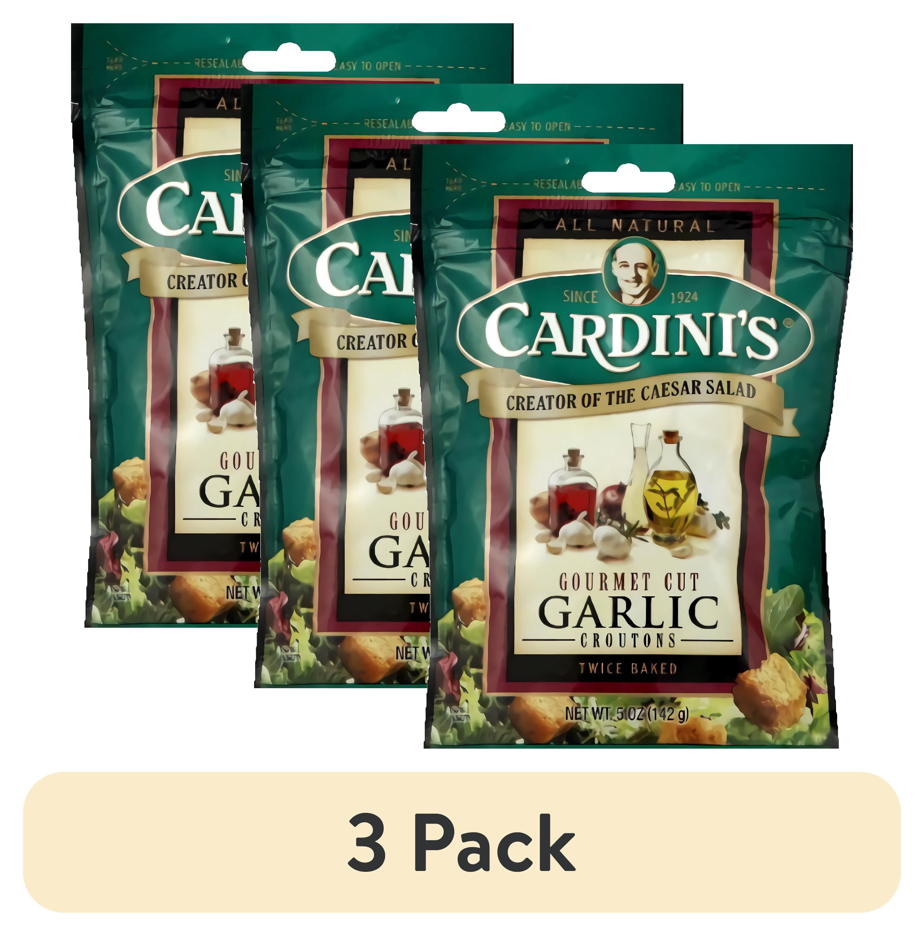 (3 pack) Cardini Croutons Garlic Gourmet Cut | 6 Count