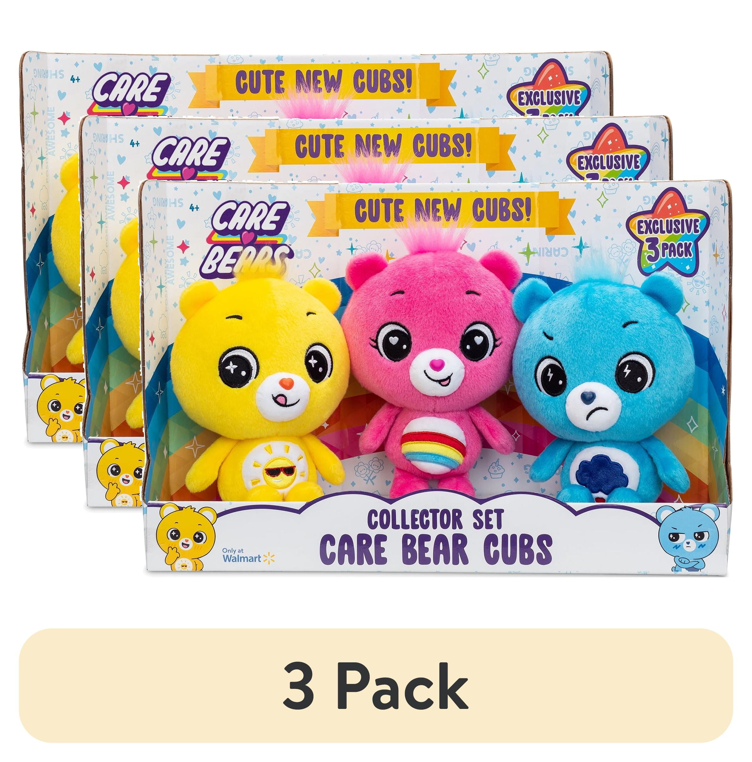 Care Bear Cubs 8 Inch Plush 3-Pack - Soft Huggable Material