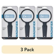 (3 pack) Carson MagniView 2x Handheld Magnifier with 4.5x Spot - 3.5" Acrylic Lens (DS-36)