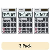 3 pack Casio SL-310SV Basic Calculator with 10 Digit Display and Protective Case