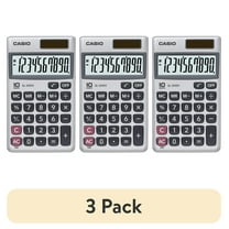 (3 pack) Casio SL-310SV Basic Calculator with 10-Digit Display and Protective Case