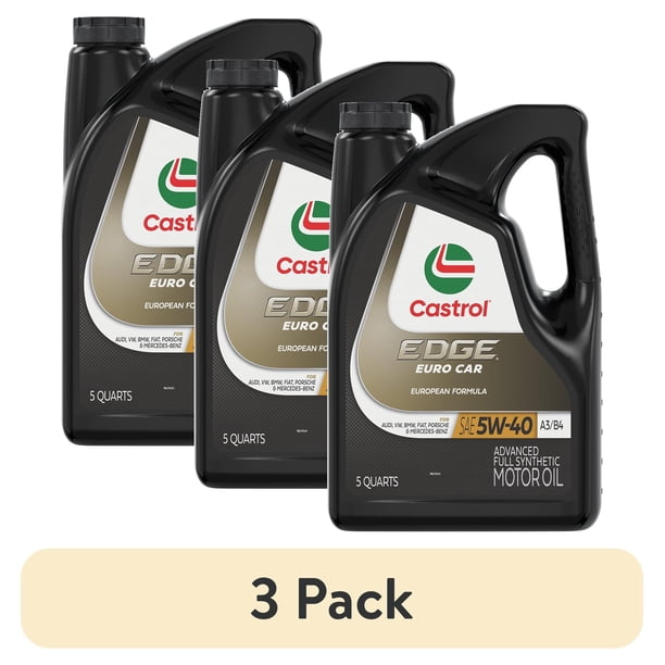 Castrol EDGE 5W-40 3pk | Heavy machinery lubricant - Walmart