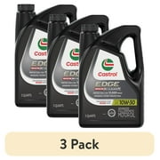 3 pack Castrol EDGE High Mileage 10W-30 Advanced Full Synthetic Motor Oil, 5 Quarts