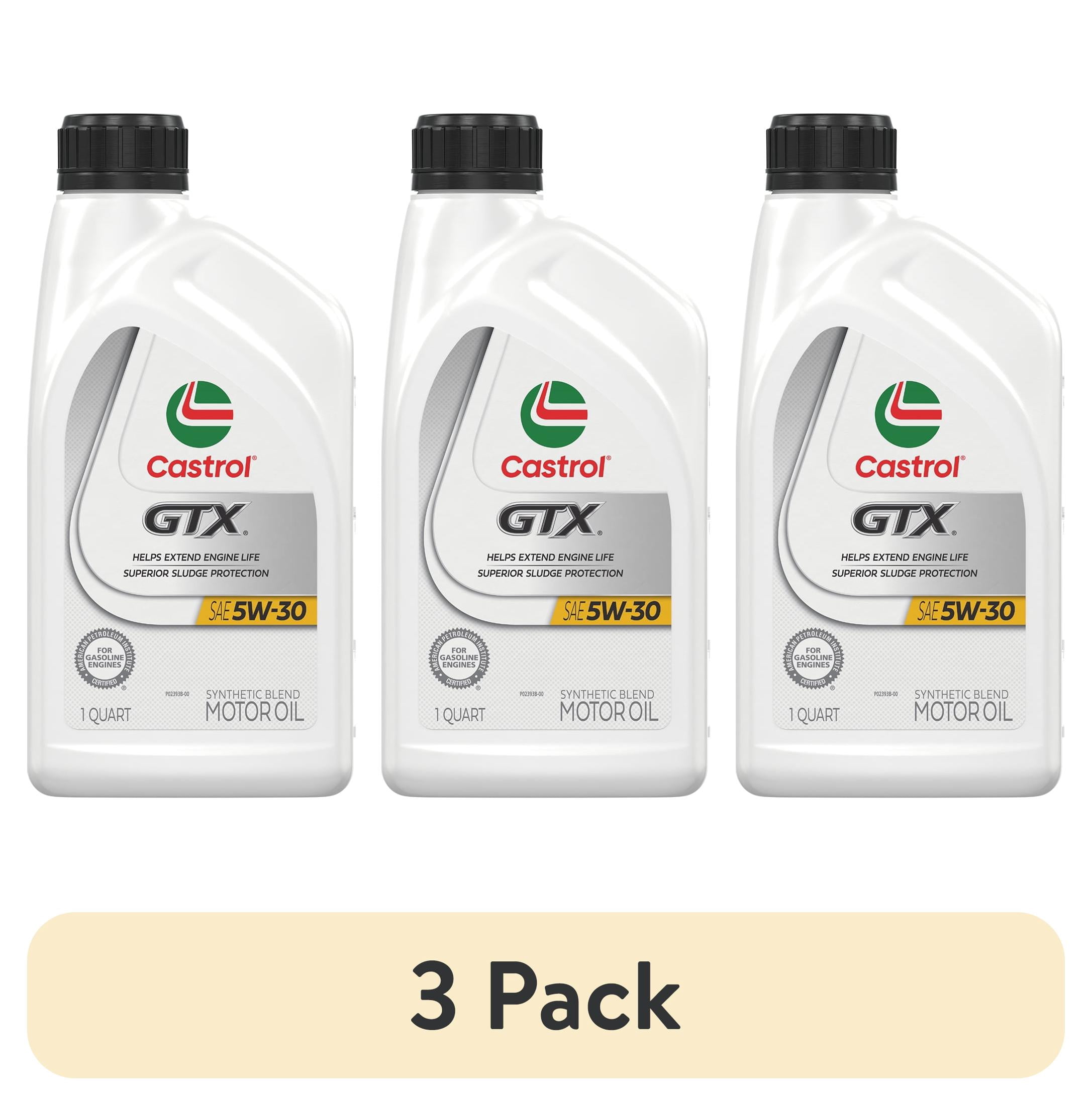 Castrol GTX 5W-30 Synthetic Blend Motor Oil - Walmart.com