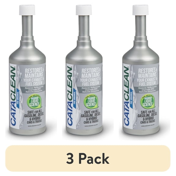 (3 pack) Cataclean Fuel & Exhaust System Cleaner, Automotive Additive, Catalytic Converter Restorer, 16 oz