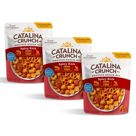 (3 pack) Catalina Crunch Protein Snack Mix Spicy Kick, 5.25 oz