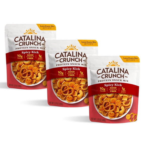 (3 pack) Catalina Crunch Protein Snack Mix Spicy Kick, 5.25 oz