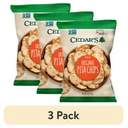 (3 pack) Cedar's Original Pita Chips, 6 oz Film Bag