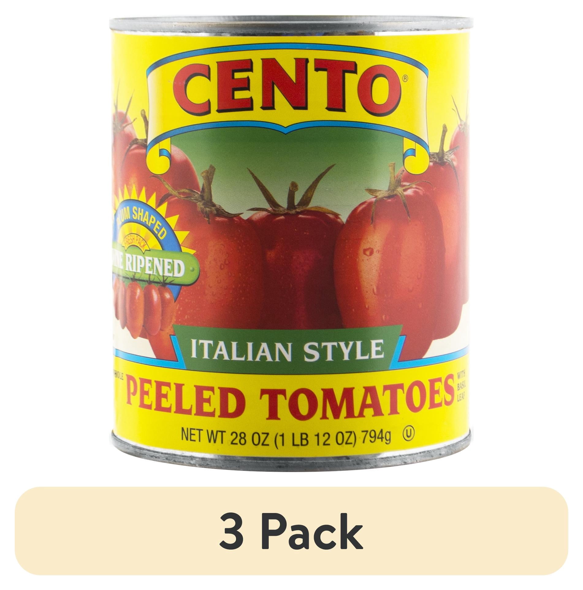 (3 pack) Cento Italian Style Peeled Tomatoes, Whole, 28 oz