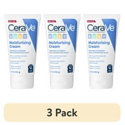 (3 pack) CeraVe Baby Moisturizing Cream, Gentle Hydrating Moisturizer for Baby and Toddler, 5 oz