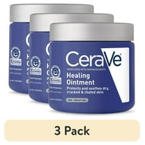 (3 pack) CeraVe Healing Ointment for Face & Body, Protects and Soothes Dry, Cracked, & Chafed Skin 12 oz