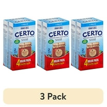 (3 pack) Certo Premium Liquid Fruit Pectin Value Pack, 4 ct Mulitpack, 6 fl oz Pouches