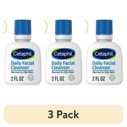 Cetaphil Travel Size Daily Facial Cleanser for Sensitive, Combination to Oily Skin, 2 oz