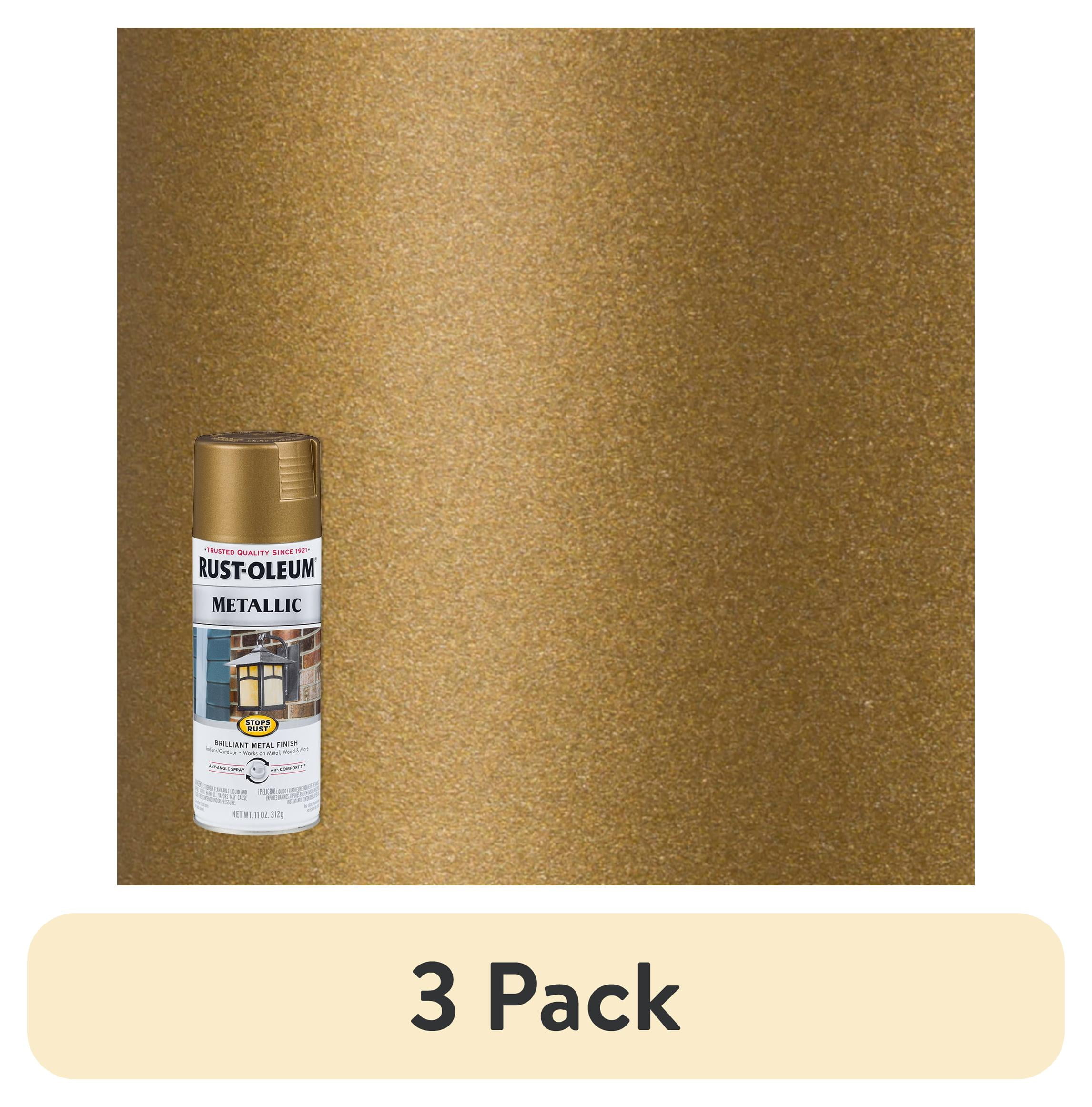 (3 pack) Champagne Bronze, Rust-Oleum Stops Rust Metallic Protective ...