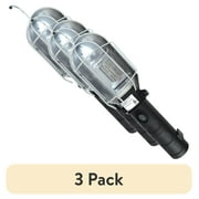 (3 pack) Champion Electronics 12" Trouble Light, Galvenized Metal Cage with Handle - LED Bulb Not Included