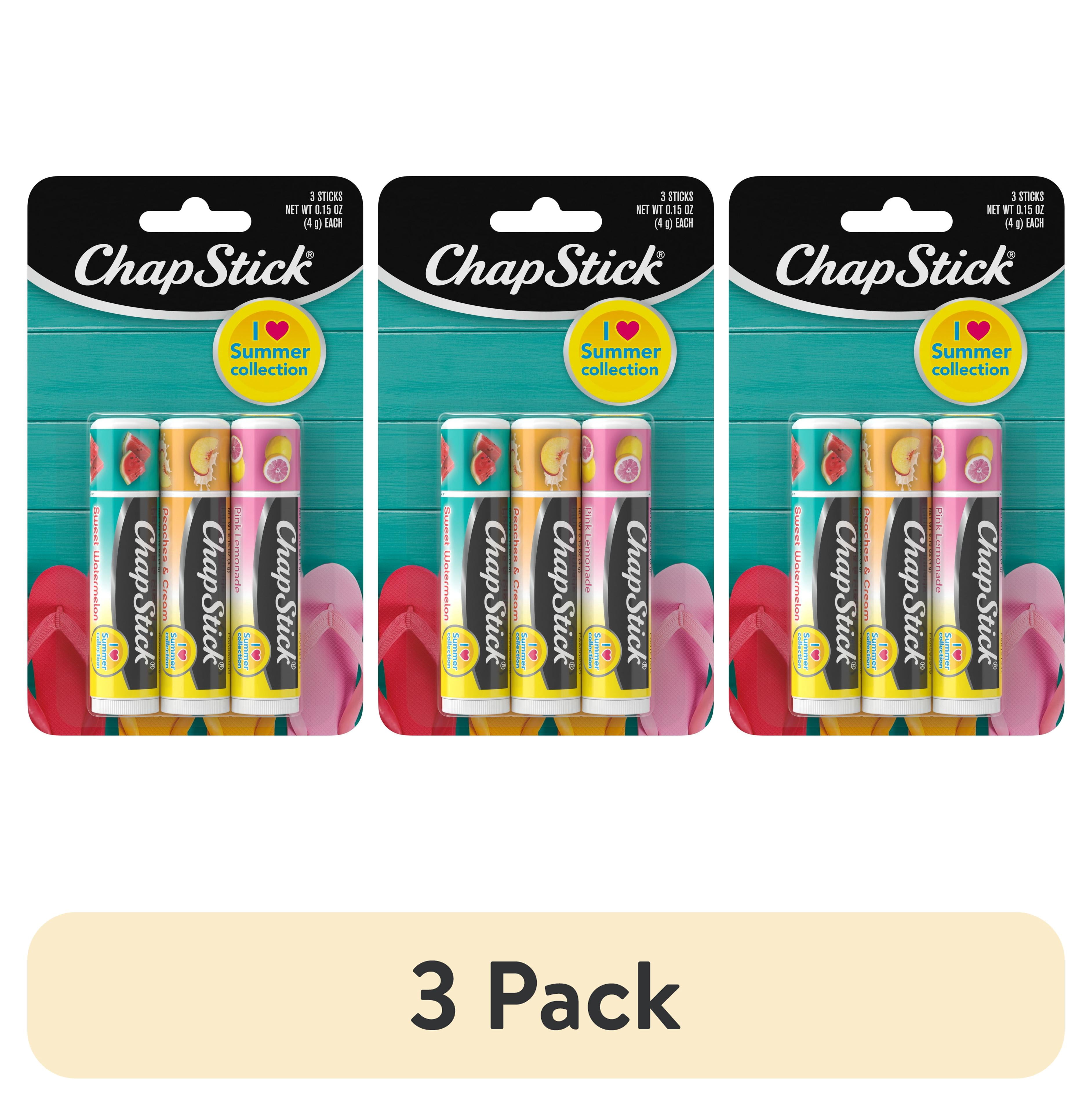 (3 pack) ChapStick I Love Summer Collection Lip Balm Variety Pack, 0.15 Oz, 3 Pack
