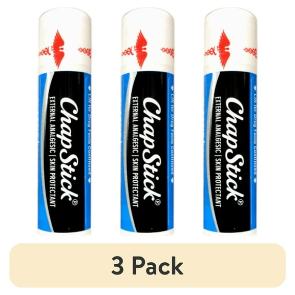 (3 pack) Chapstick Medicated Lip Balm Stick 0.15 Oz.