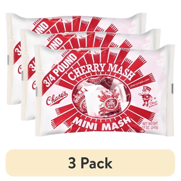 (3 pack) Chase's Cherry Mash Mini Mash, 12 Oz.