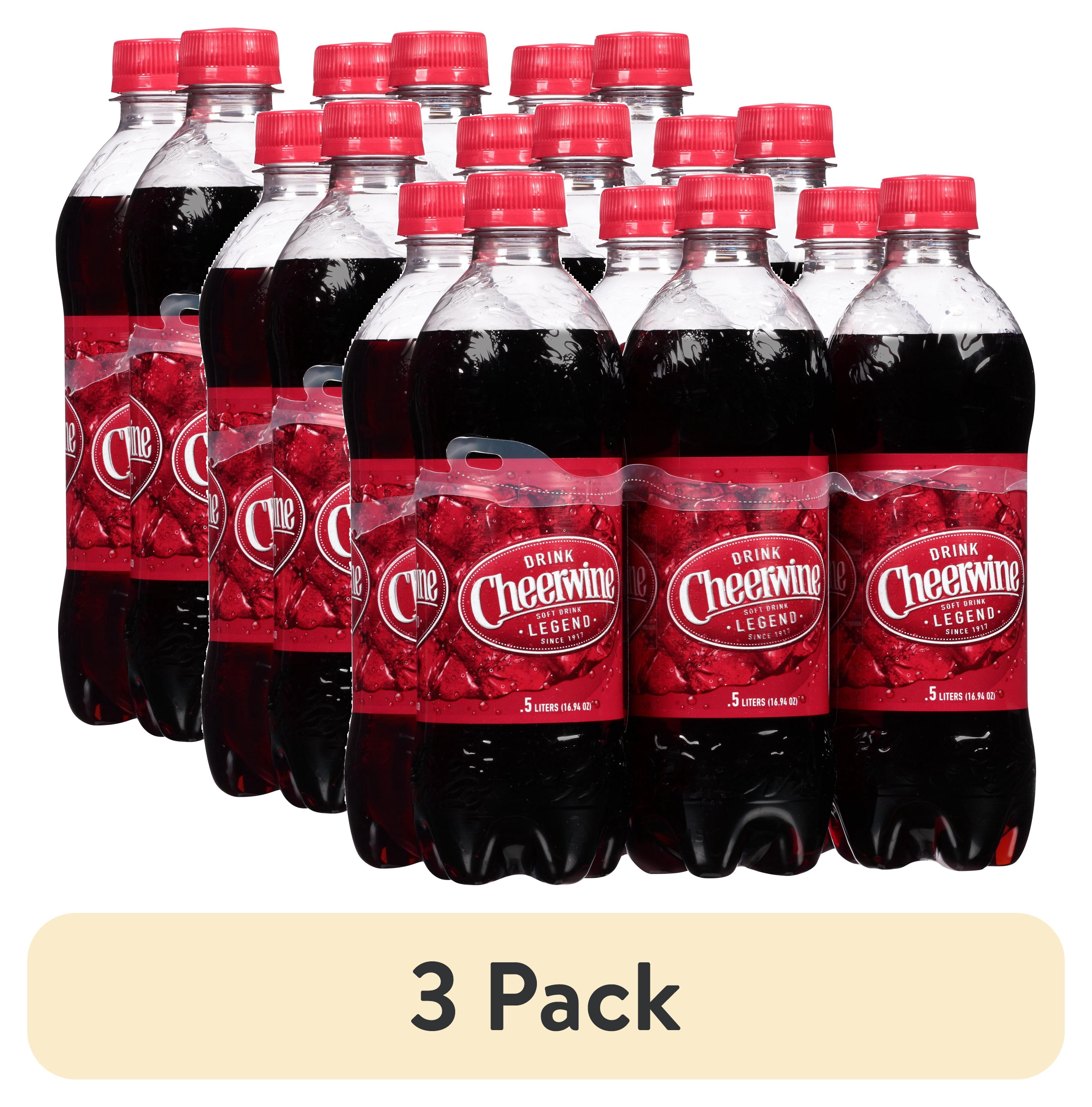 (3 pack) Cheerwine 16.9 Fl Oz, 6 Pack Bottles