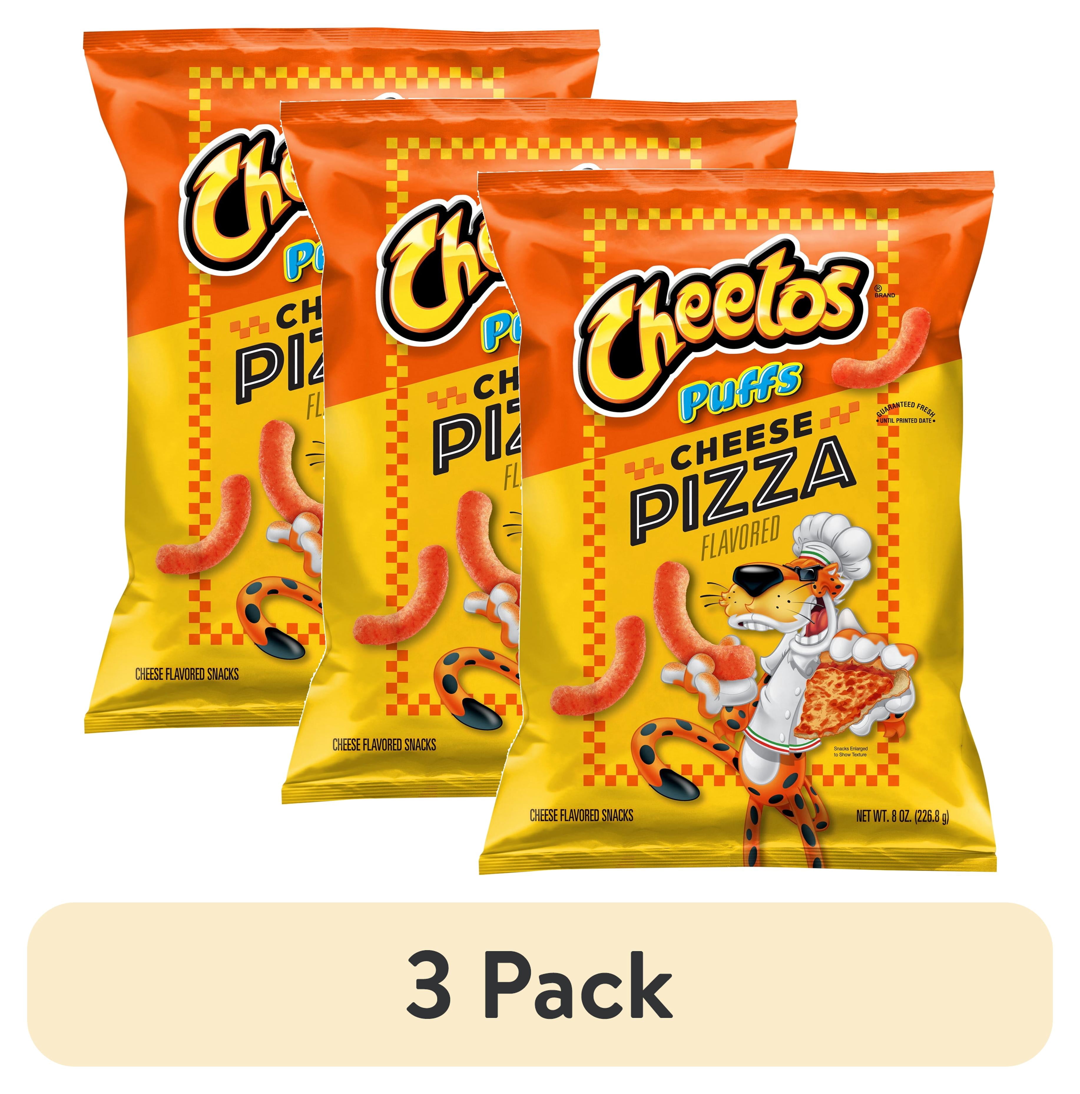 (3 pack) Cheetos Cheese Pizza Puffs Snack 8.0 Ounce Bag