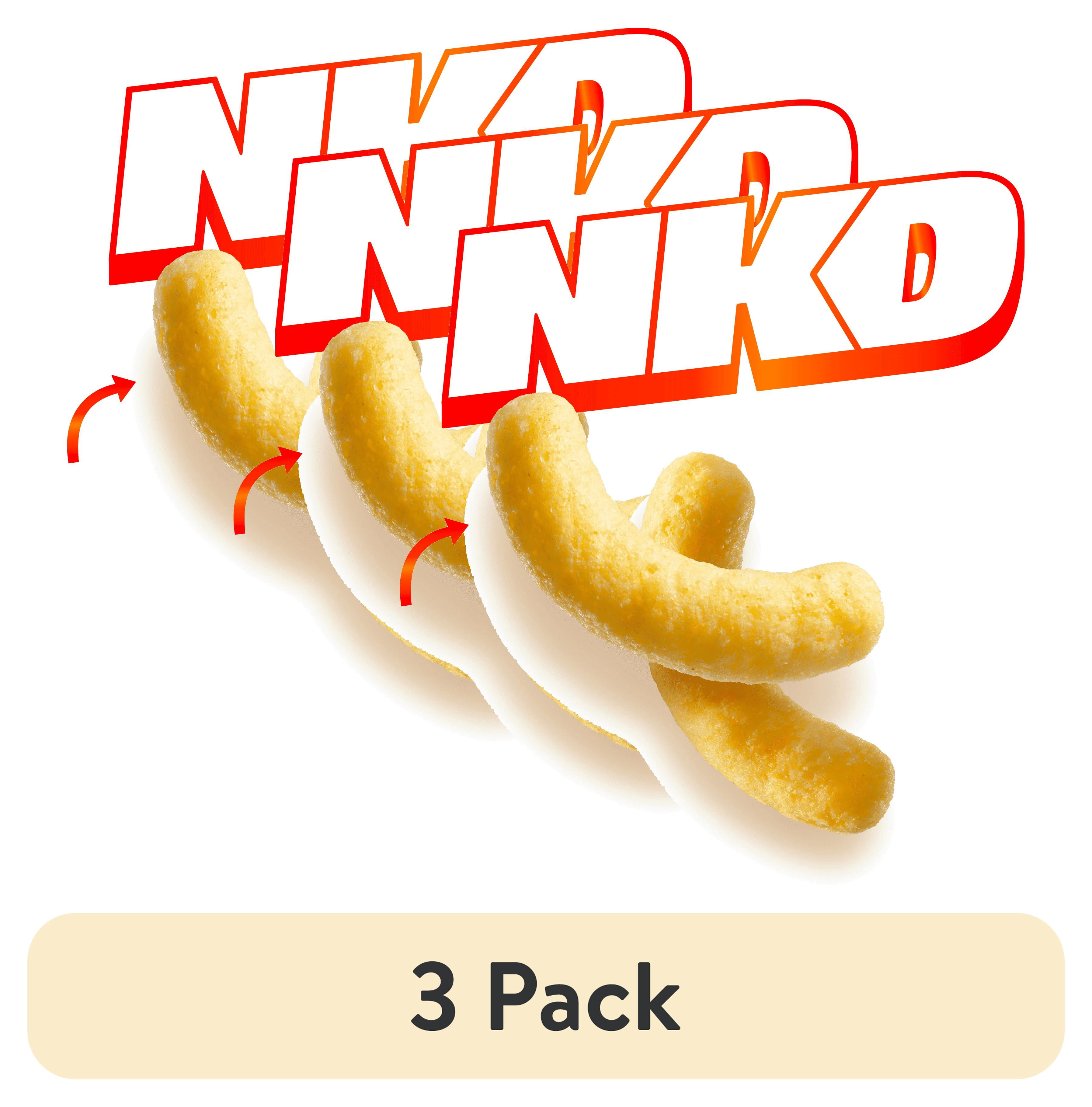 (3 pack) Cheetos Simply NKD, No Dyes No Artificial Flavors Puffs Cheese Flavored Snacks Bag, 8 oz