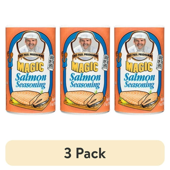 (3 pack) Chef Paul Prudhomme Salmon Magic Seasoning, 7oz